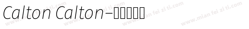 Calton Calton字体转换